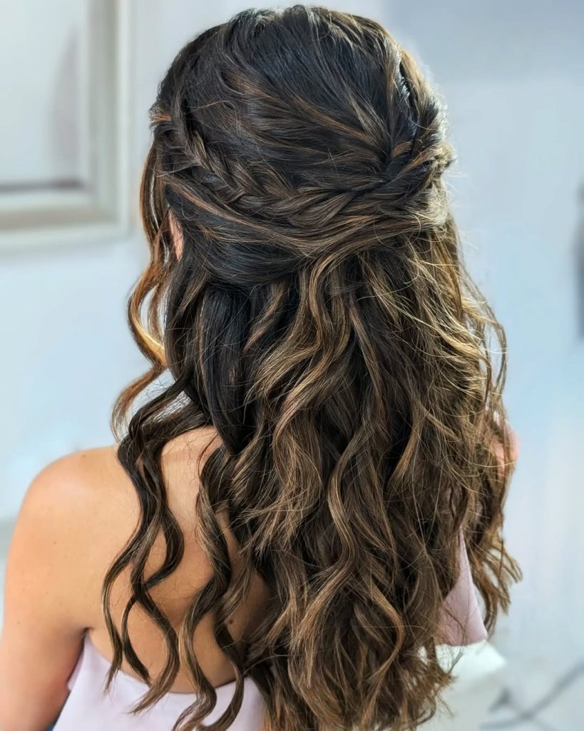 Half-Up With Braided Crown Half-Up With Braided Crown — Winter Natural Hairstyles