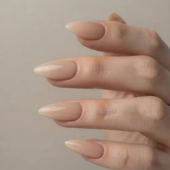 Pale Nude Stilettos with Warm Undertones Pale Nude Stilettos with Warm Undertones — New Years Stiletto Nails 2027