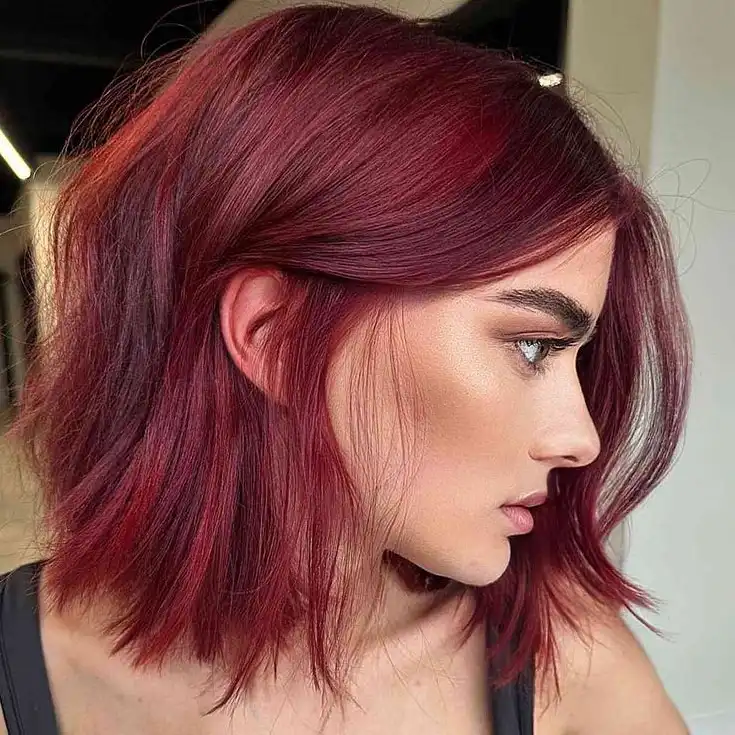 Rich Burgundy Bob Rich Burgundy Bob — Burgundy Hair Color