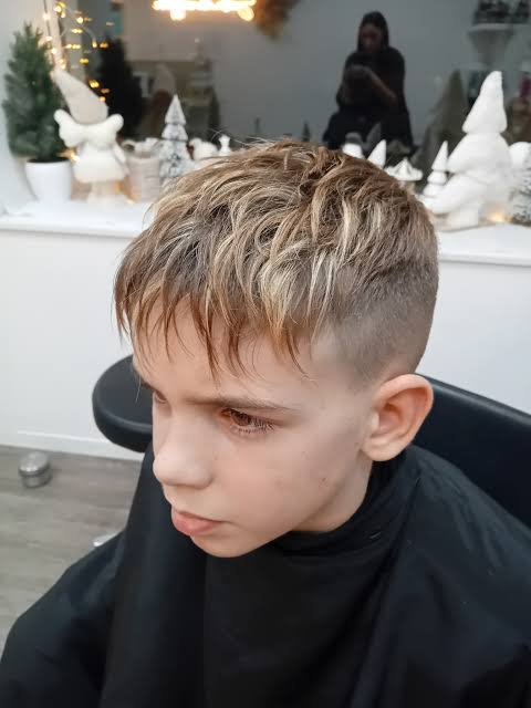 Textured Crop with Piecey Bangs Textured Crop with Piecey Bangs — Winter Hairstyles for Kids