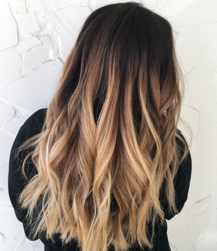 Dark Brown to Blonde Ombre Dark Brown to Blonde Ombre — Blonde to Brunette Hair