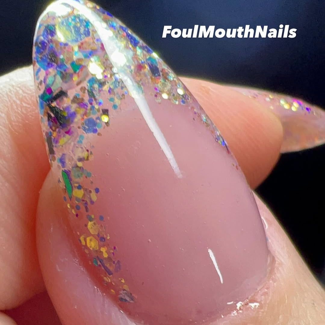 Visual Idea — New Years Dip Powder Nails 2027