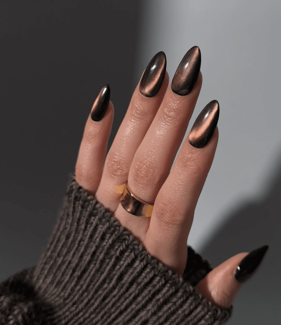 Shimmering Cat-Eye Stilettos Shimmering Cat-Eye Stilettos — Winter to Spring Transition Nails