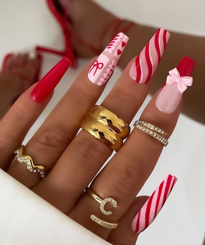 Christmas Valentine S Day Visual Idea Christmas Valentine S Day Visual Idea — Long Christmas Nails 2026