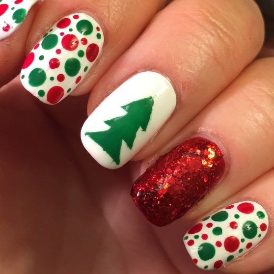 Even Polish Application Clean Lines Visual Idea Even Polish Application Clean Lines Visual Idea — Red and Green Christmas Nails 2026