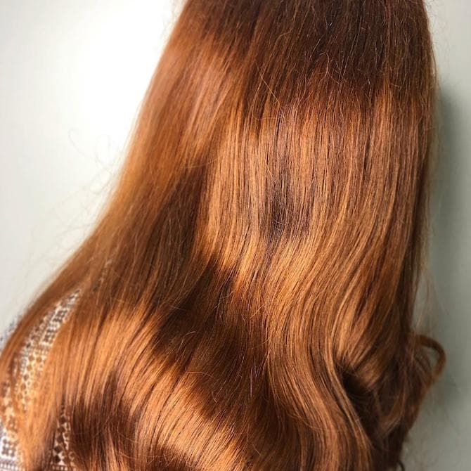 Auburn Base With Lighter Auburn Tones Auburn Base With Lighter Auburn Tones — Low Maintenance Winter Hair Colors