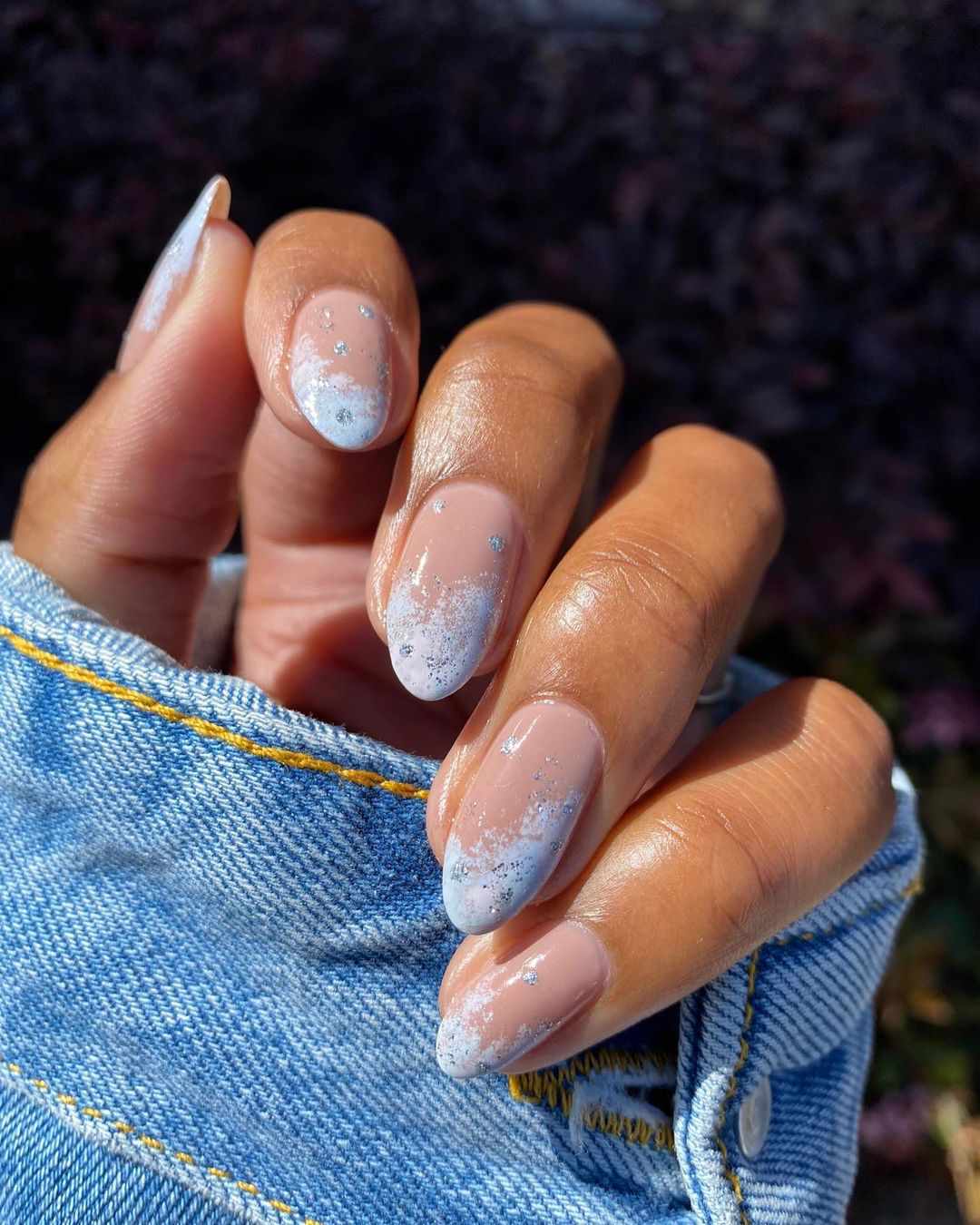 Medium Oval Visual Idea Medium Oval Visual Idea — Cozy Winter Nails