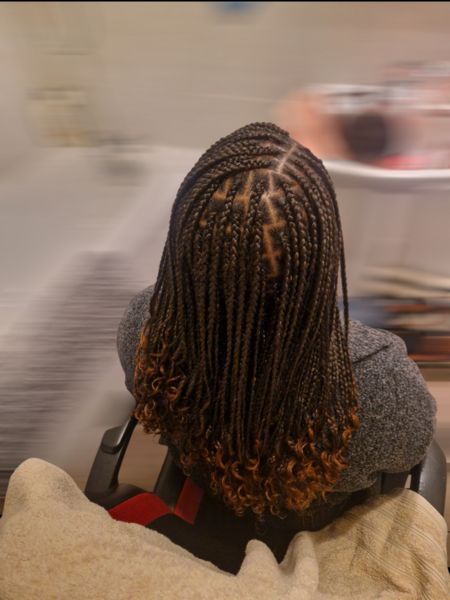 Ombre Knotless Braids With Blonde Tips Ombre Knotless Braids With Blonde Tips — Winter Knotless Braids
