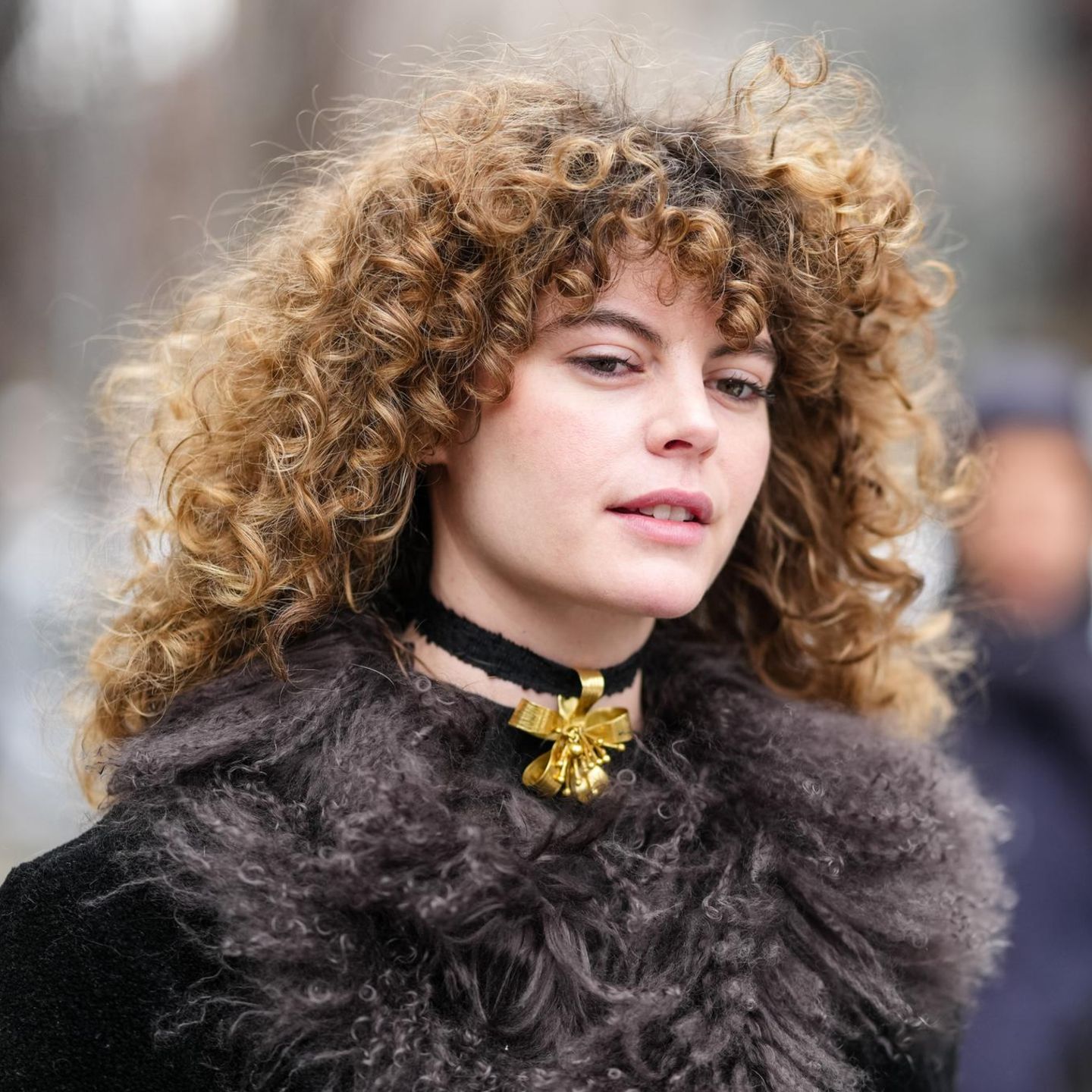 Voluminous Honey Blonde Blowout Voluminous Honey Blonde Blowout — Winter Haircuts for Curly Hair