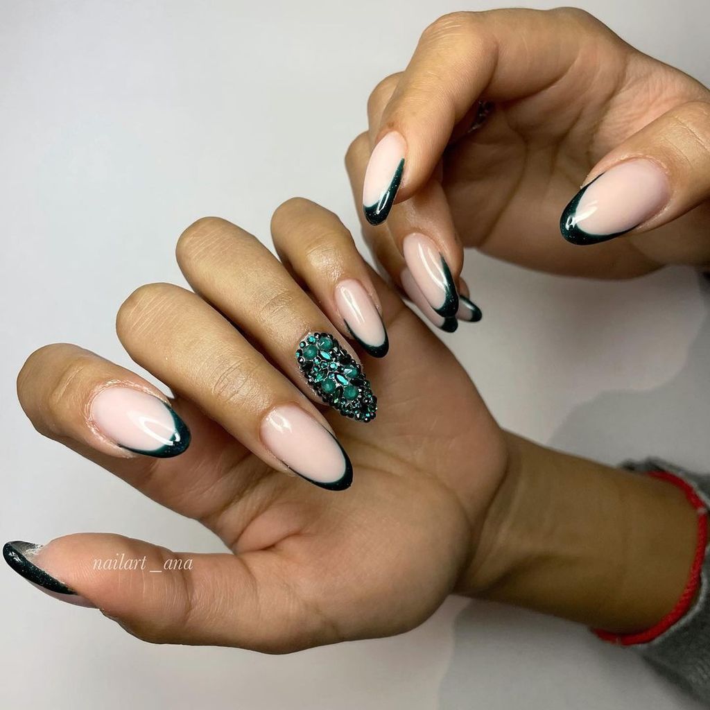 New Year Visual Idea — New Years Almond Nails 2027
