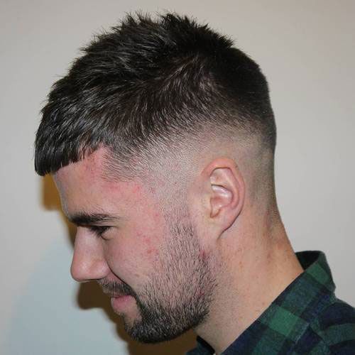 Crop With Micro Fringe Visual Idea — Winter Hairstyles for Men