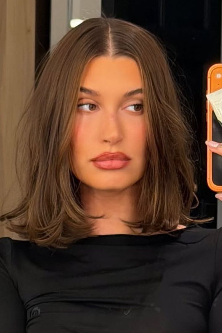 Shoulder Cut with Tucked Ends — Winter Haircuts for Straight Hair