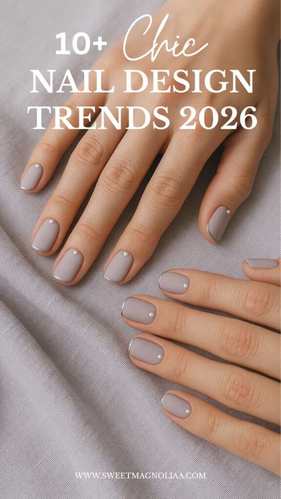 Glossy Rhinestones Visual Idea — Short Christmas Square Nails 2026