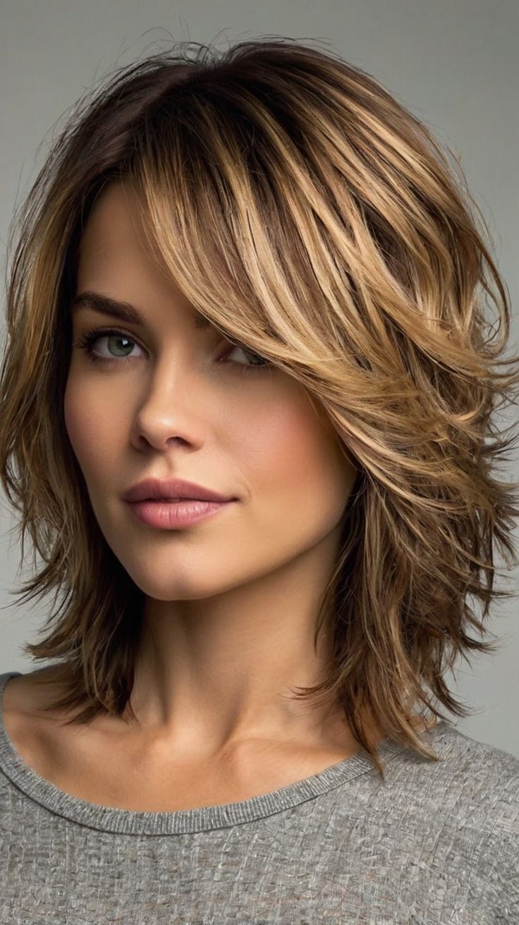 Shoulder Visual Idea — Winter Shoulder Length Hairstyles