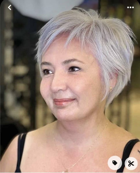 Tousled Silver-Grey Pixie Tousled Silver-Grey Pixie — Winter Haircuts for Women Over 50