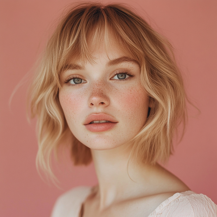 Ash Blonde Bob With Blunt Bangs Ash Blonde Bob With Blunt Bangs — Winter Hairstyles for Thick Hair