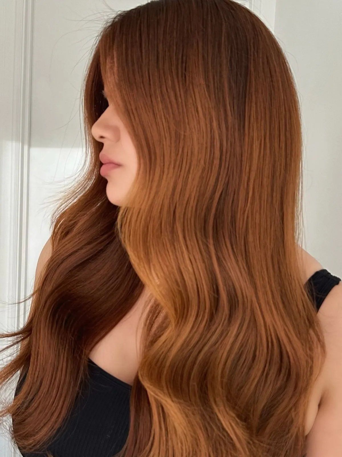 Long Visual Idea Long Visual Idea — Winter Auburn Hair Color