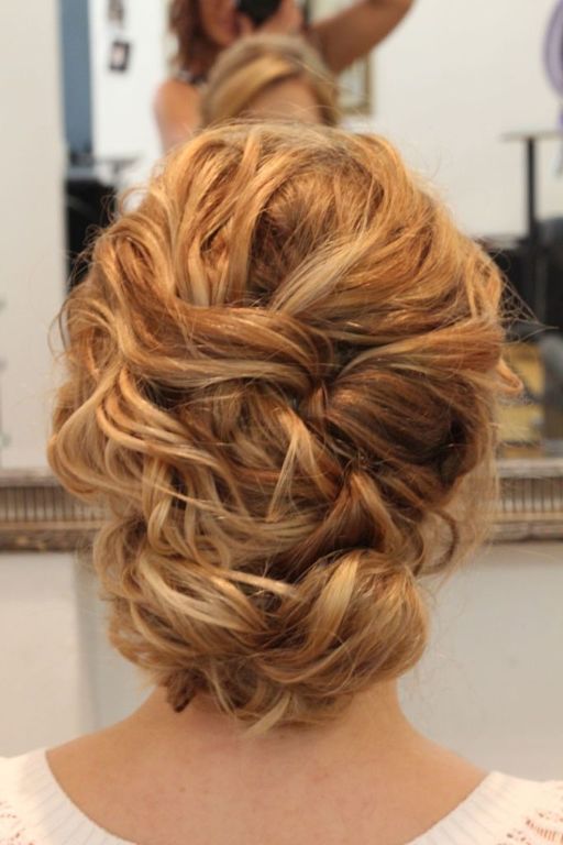 Textured Honey Blonde Low Updo — Winter Wedding Guest Hairstyles