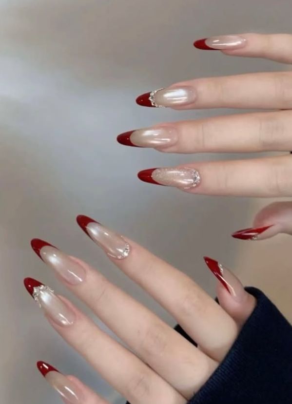 Any Visual Idea Any Visual Idea — Medium Winter Almond Nails
