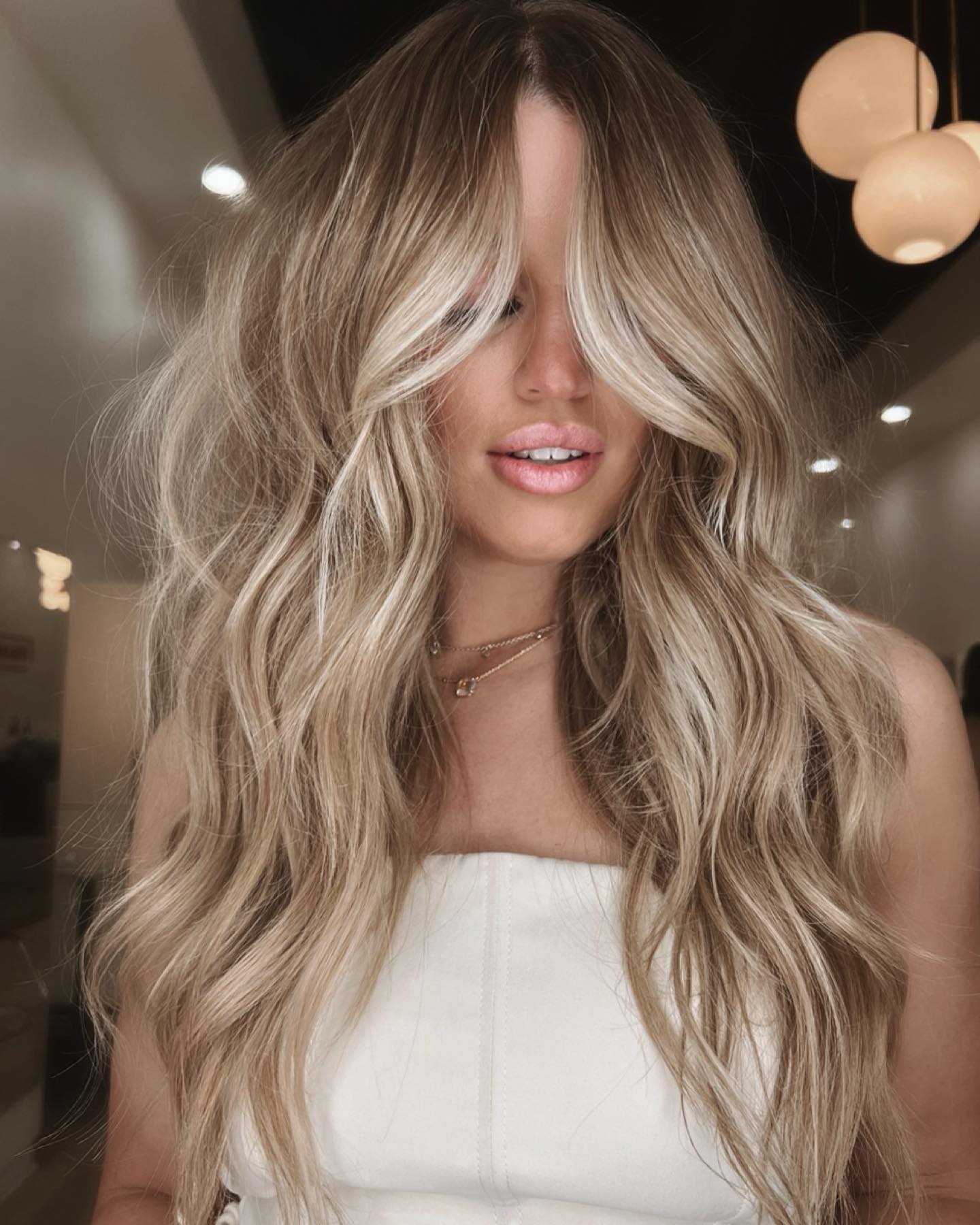 Mid-Back Ash Blonde Platinum Highlights Mid-Back Ash Blonde Platinum Highlights — Icy Blonde Hair