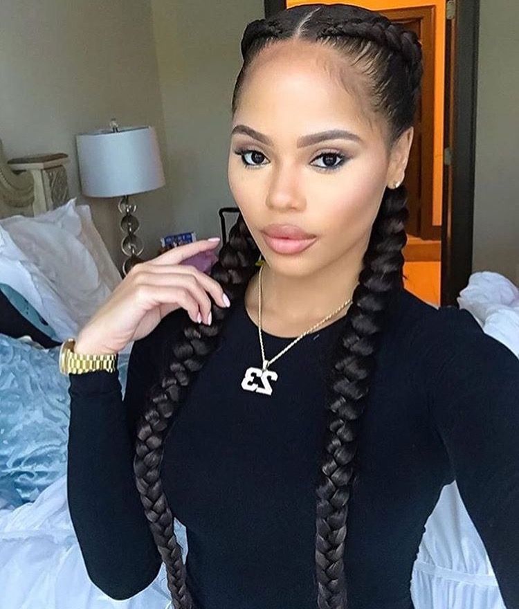Two Dutch Braids — Winter Hairstyles for Black Women