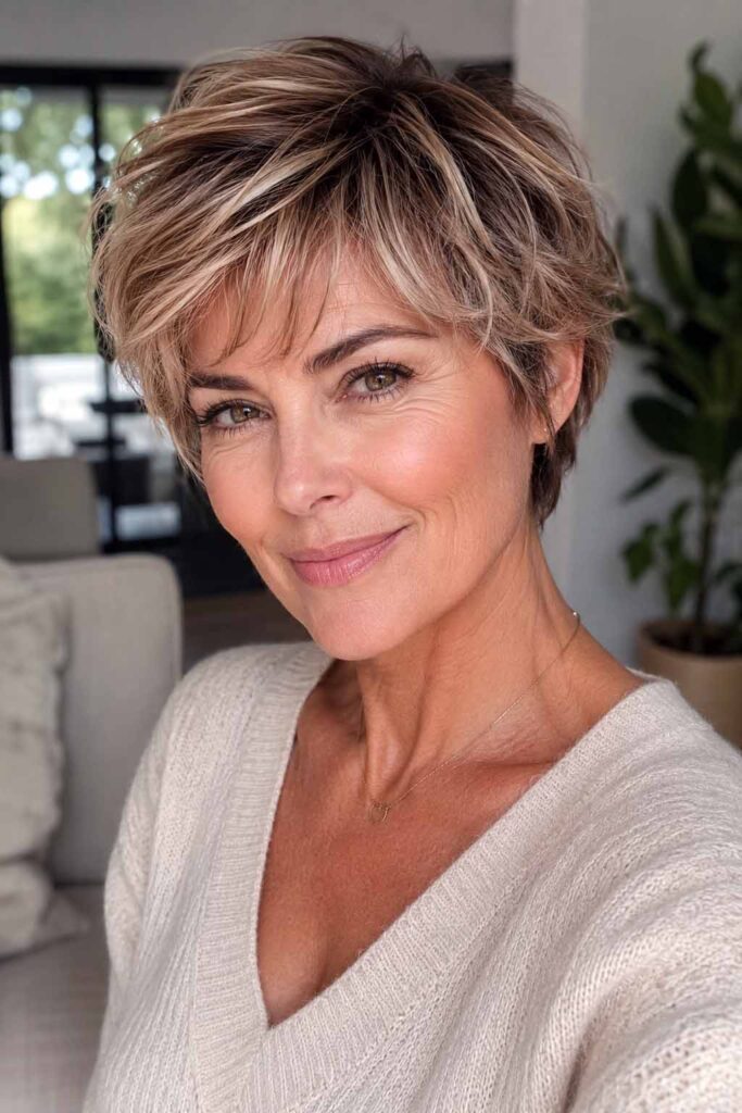 Textured Blonde Pixie Layers Textured Blonde Pixie Layers — Winter Pixie Haircuts