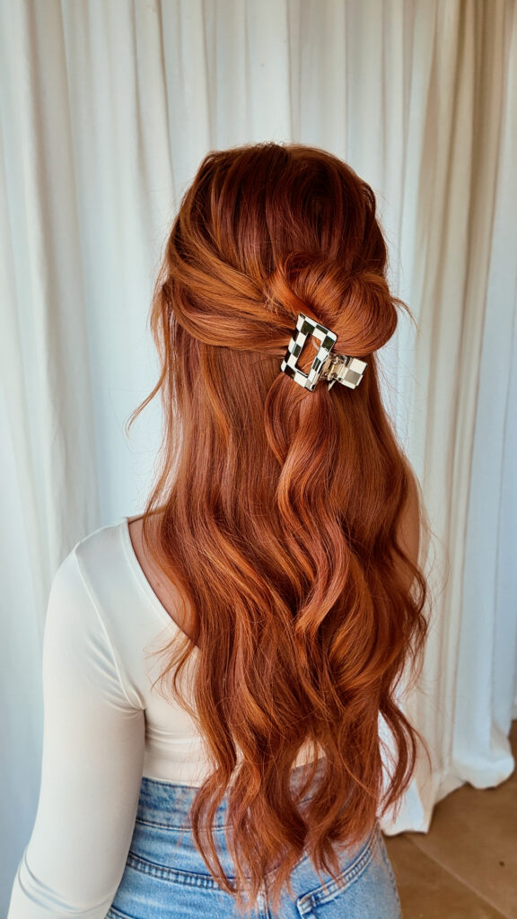 Halboffene einfache Frisuren Tutorials zum nachmachen - Rouge Rosé