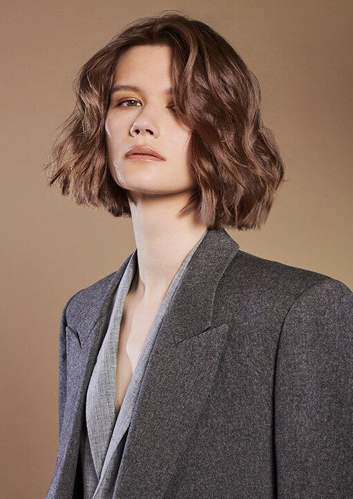 Dark Brown Bob with Soft Waves Dark Brown Bob with Soft Waves — Winter Hairstyles for Short Hair
