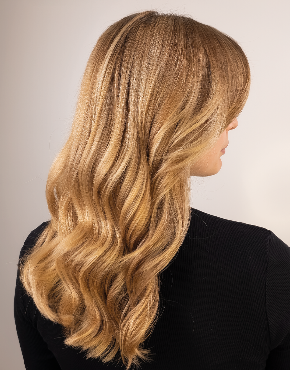 Dark Blonde to Light Blonde Blowout Dark Blonde to Light Blonde Blowout — Winter Ombre Hair