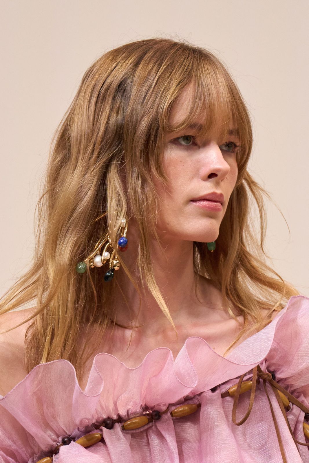 Elegant Updo With Wispy Side Bangs — Winter Hairstyles with Bangs
