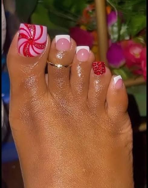 Red White Pink Visual Idea Red White Pink Visual Idea — Christmas Pedicure 2026