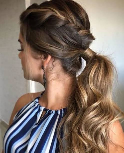 Voluminous Blonde High Ponytail — Winter Wedding Guest Hairstyles