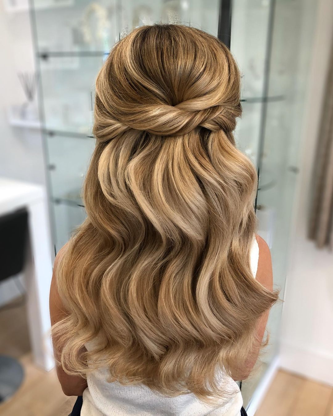 Thick Blonde Balayage Twists and Curls Thick Blonde Balayage Twists and Curls — Winter Half Up Half Down Hairstyles
