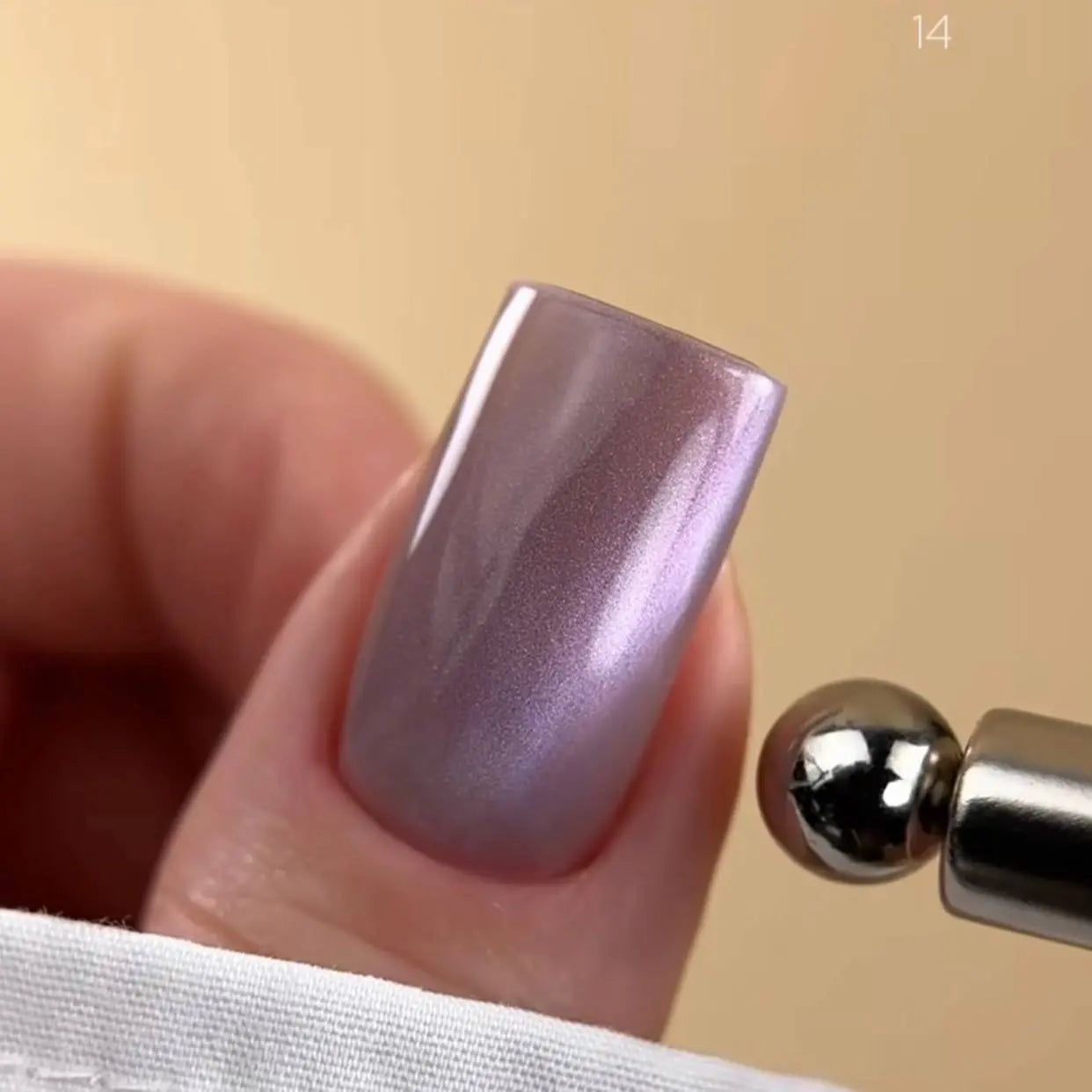 Pearlescent Shimmer Medium Square Pearlescent Shimmer Medium Square — Winter Lavender Nails