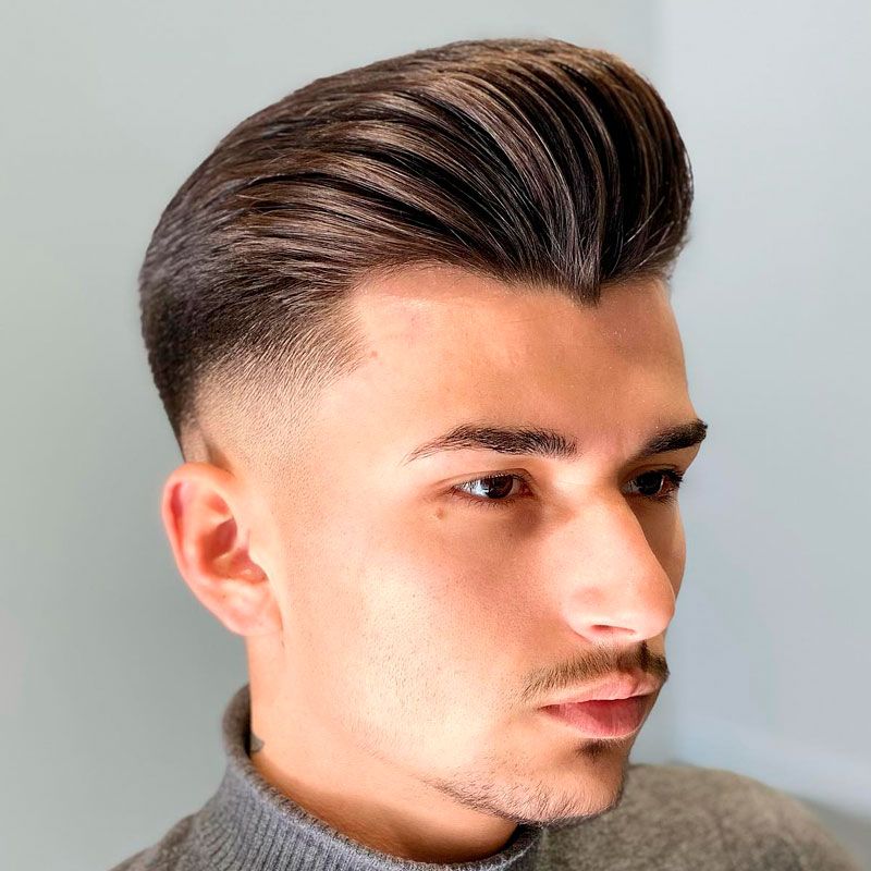 Classic Pompadour With Grey Streaks — Winter Haircuts for Men