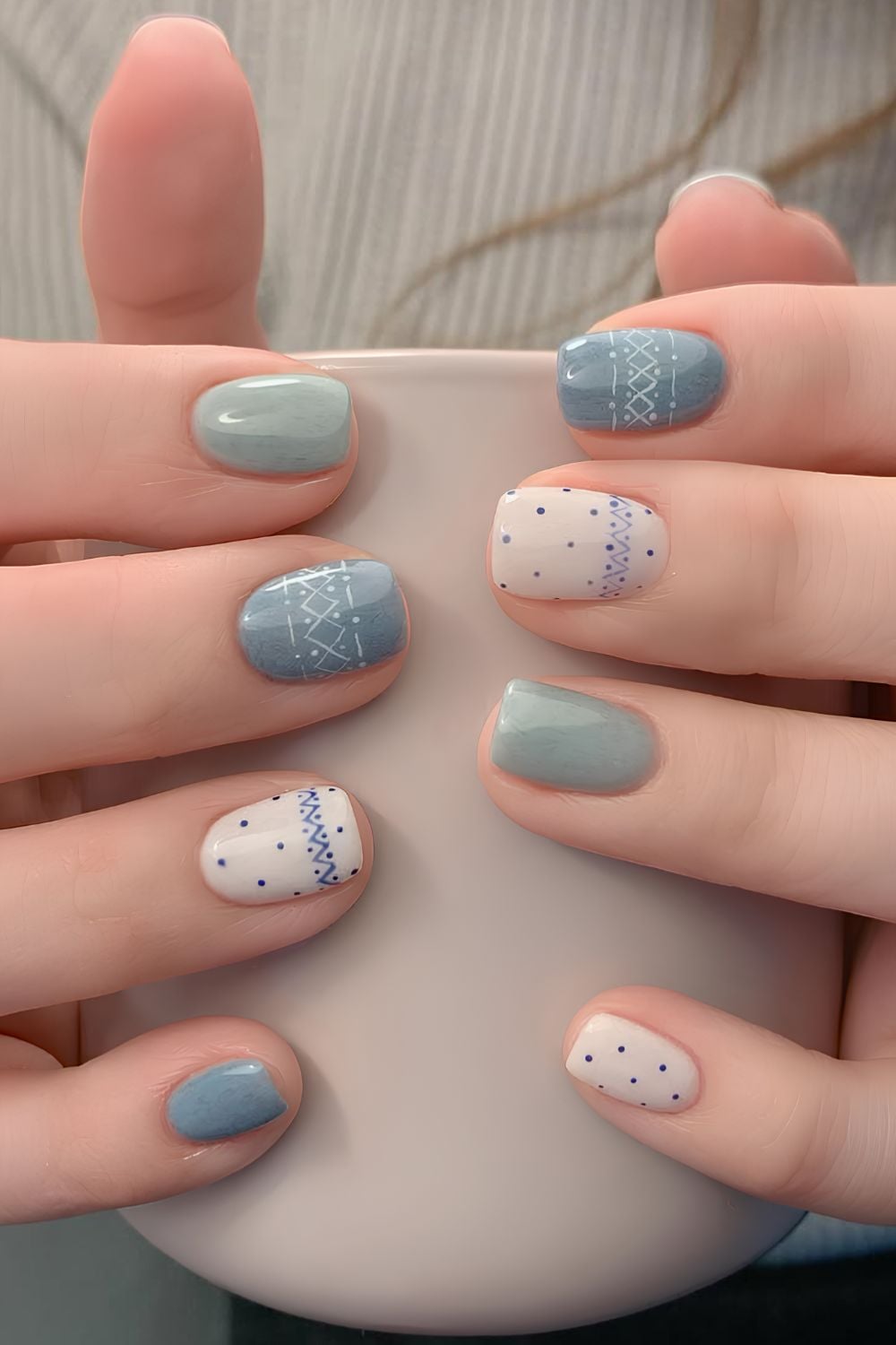 Geometric Patterns Dots Visual Idea Geometric Patterns Dots Visual Idea — Old Money Winter Nails