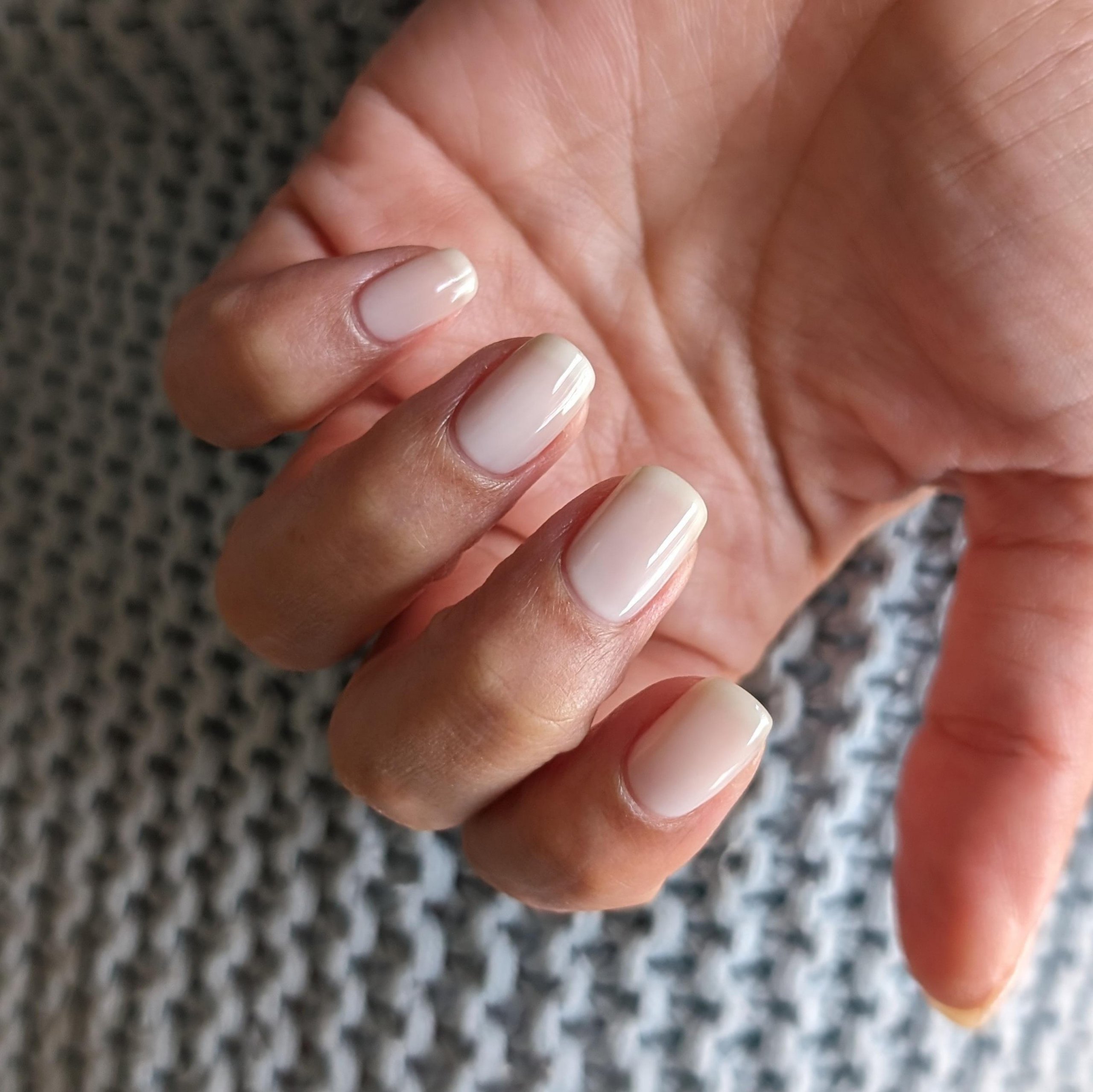 Solid Opaque Milky White Short Square Solid Opaque Milky White Short Square — Milky White Nails