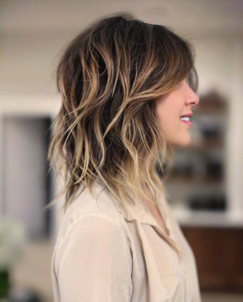 Medium Brown With Blonde Highlights Visual Idea Medium Brown With Blonde Highlights Visual Idea — Winter Shag Haircuts
