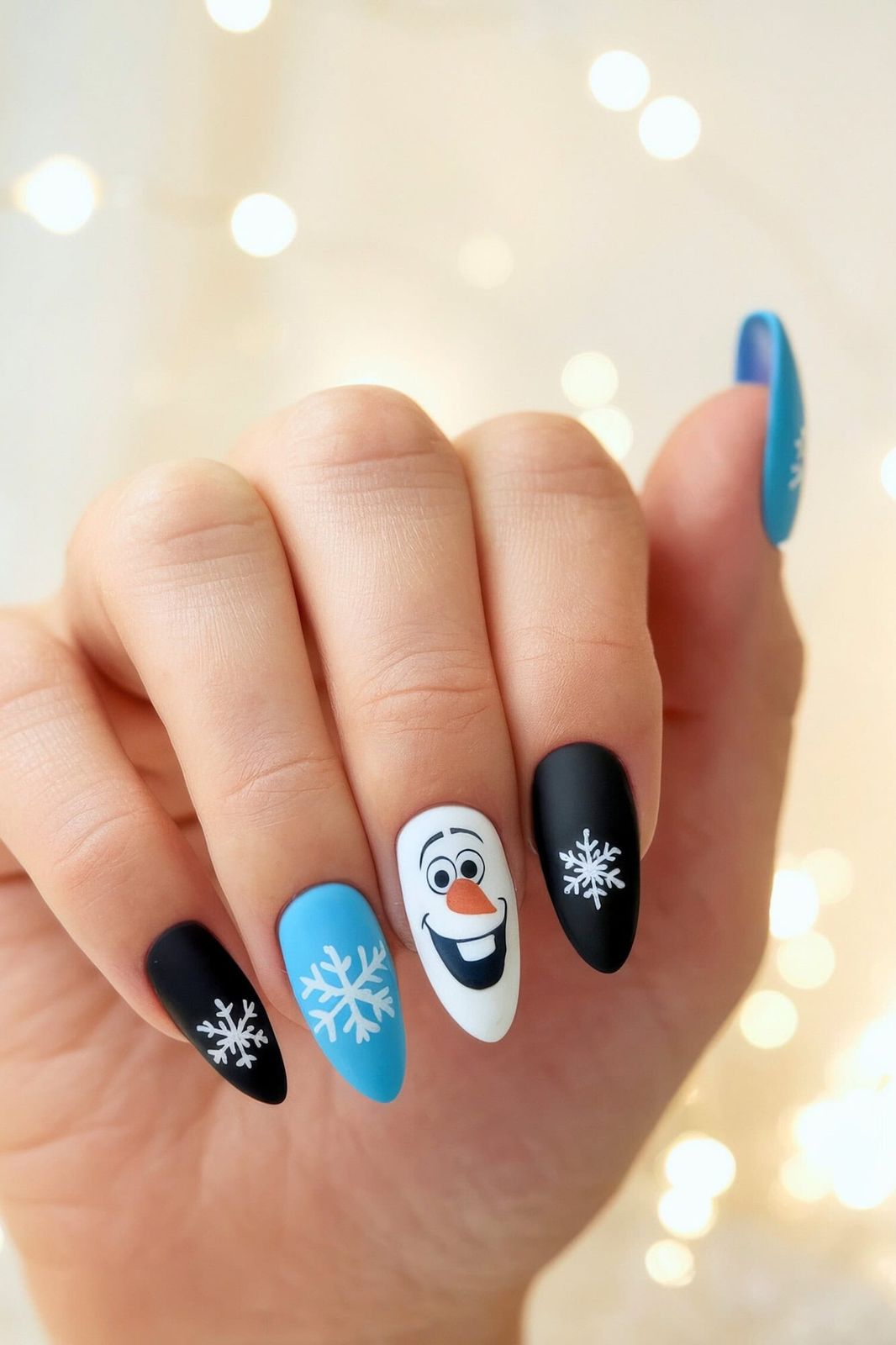 Matte Visual Idea Matte Visual Idea — Disney Christmas Nails 2026