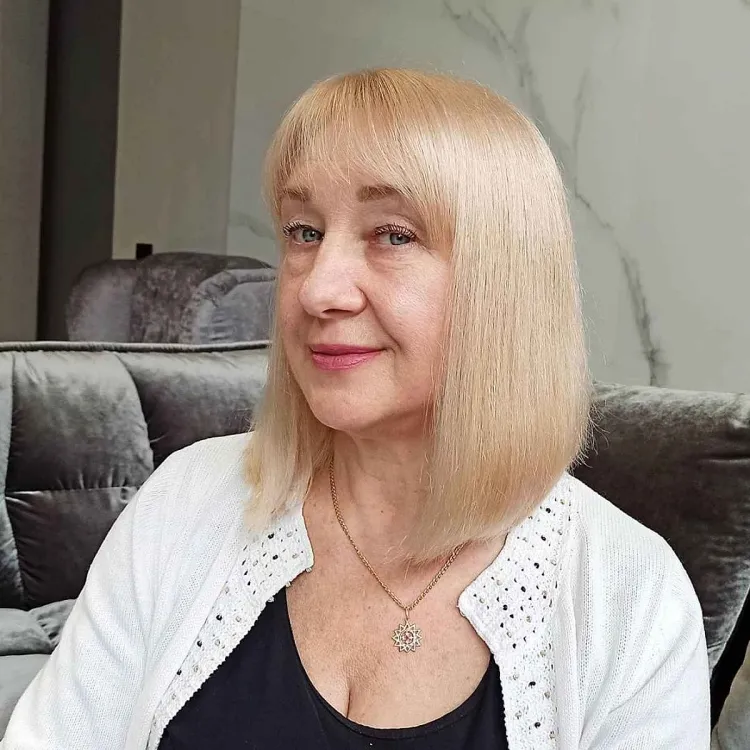 Blunt Bob With Blunt Bangs Blunt Bob With Blunt Bangs — Winter Hairstyles for Women Over 70