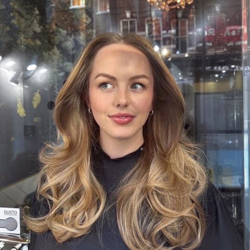 Ash and Dark Blonde Balayage Lob Ash and Dark Blonde Balayage Lob — Reverse Balayage