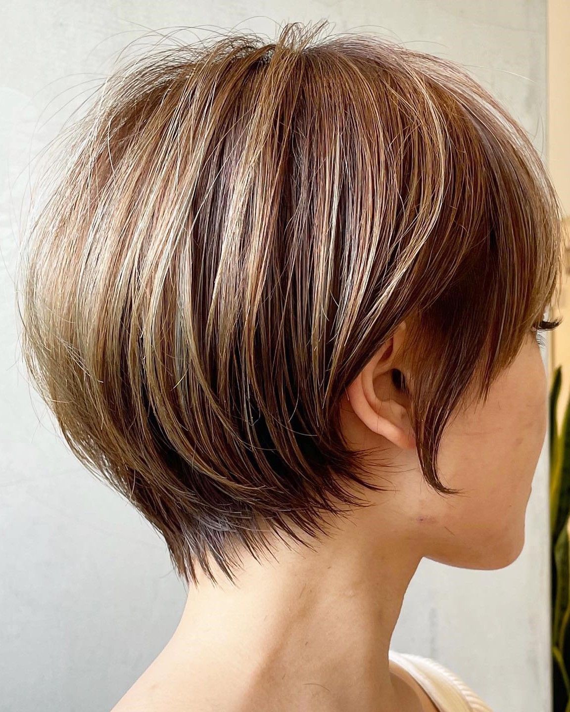 Dark Brown With Blonde Highlights Visual Idea Dark Brown With Blonde Highlights Visual Idea — Winter Haircuts for Thick Hair