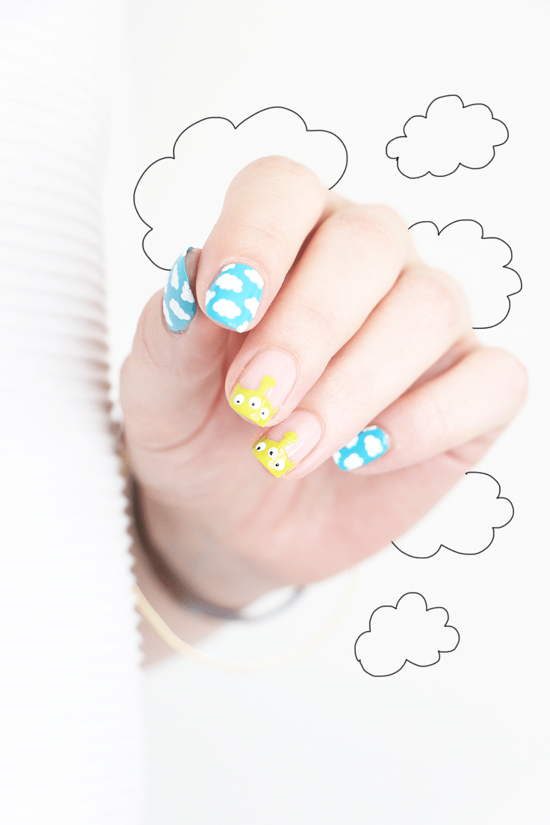 Toy Story Alien Cloud Nails Toy Story Alien Cloud Nails — Winter Nails for Kids