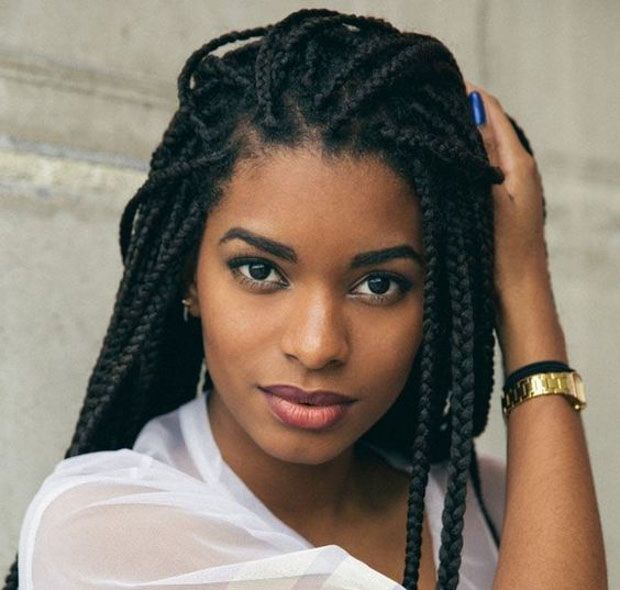 Classic Thick Mid-Back Box Braids Classic Thick Mid-Back Box Braids — Winter Braids for Black Women