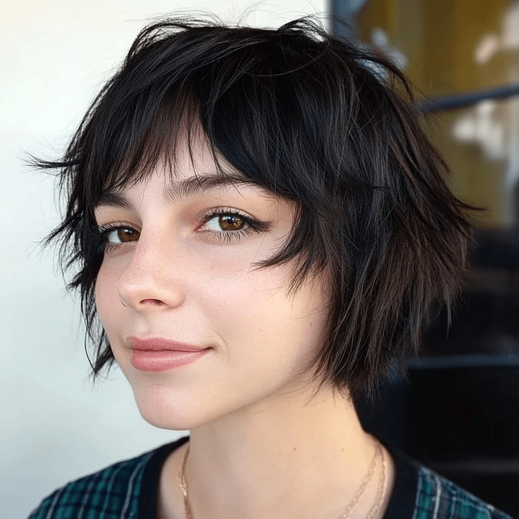 Chin Visual Idea Chin Visual Idea — Winter Shag Haircuts