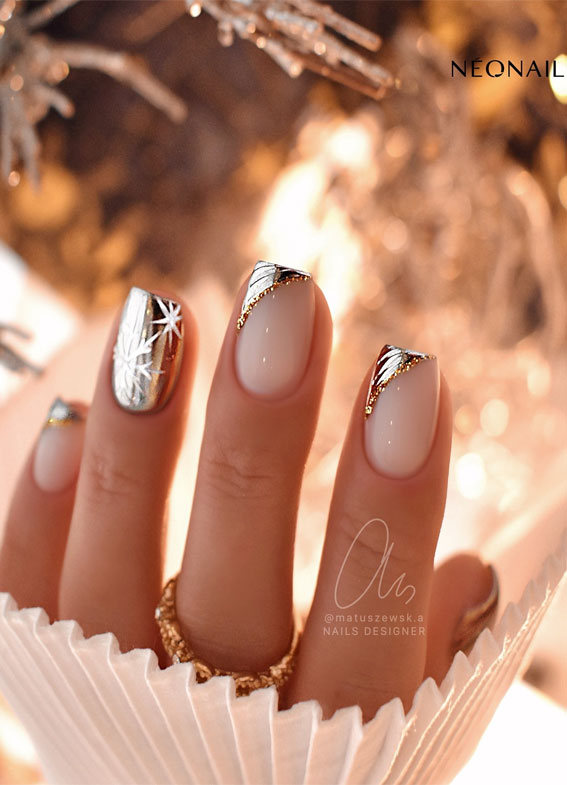Fawn Print Nude French Short Oval Nails Fawn Print Nude French Short Oval Nails — Classy Short Winter Nails