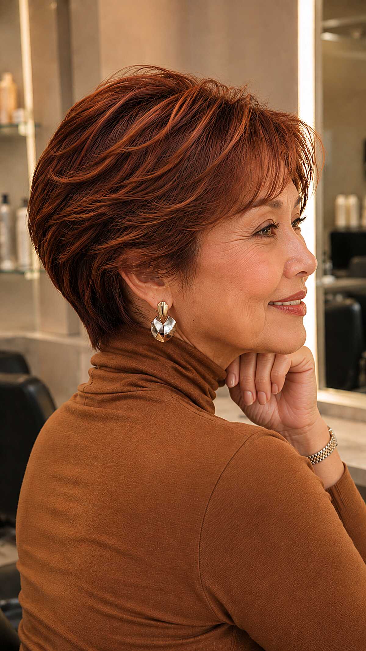 Burnt Cinnamon Bob Burnt Cinnamon Bob — Cinnamon Brown Hair