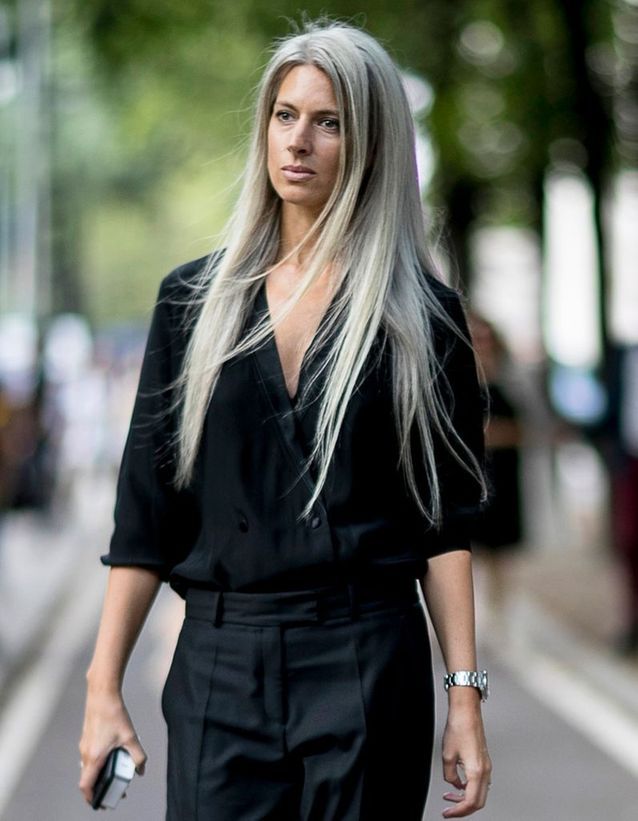 Long Flowing Hair Pure Icy Platinum Long Flowing Hair Pure Icy Platinum — Icy Blonde Hair