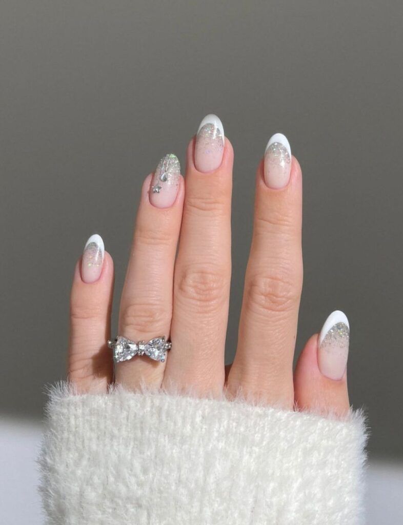 Visual Idea Visual Idea — New Years French Tip Nails 2027