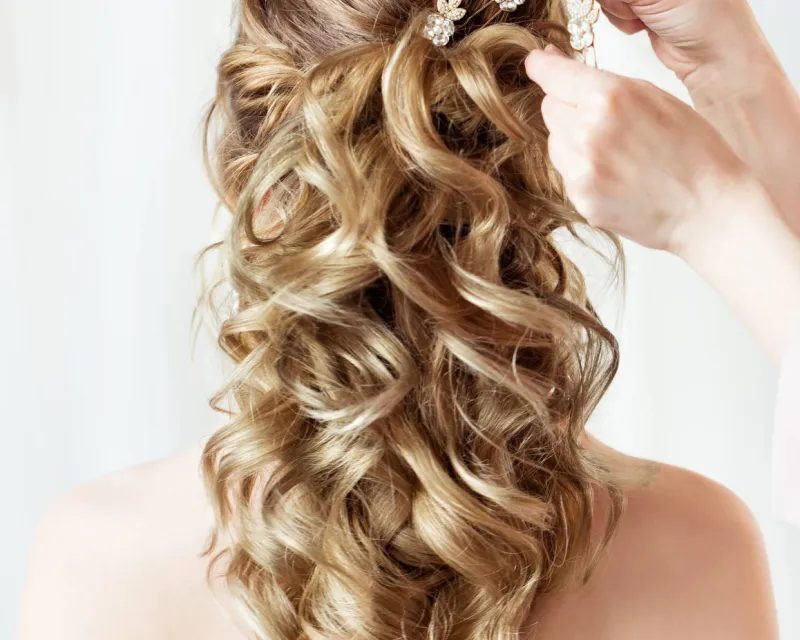 Ash Blonde Braided Elements with Curls Ash Blonde Braided Elements with Curls — Winter Half Up Half Down Hairstyles